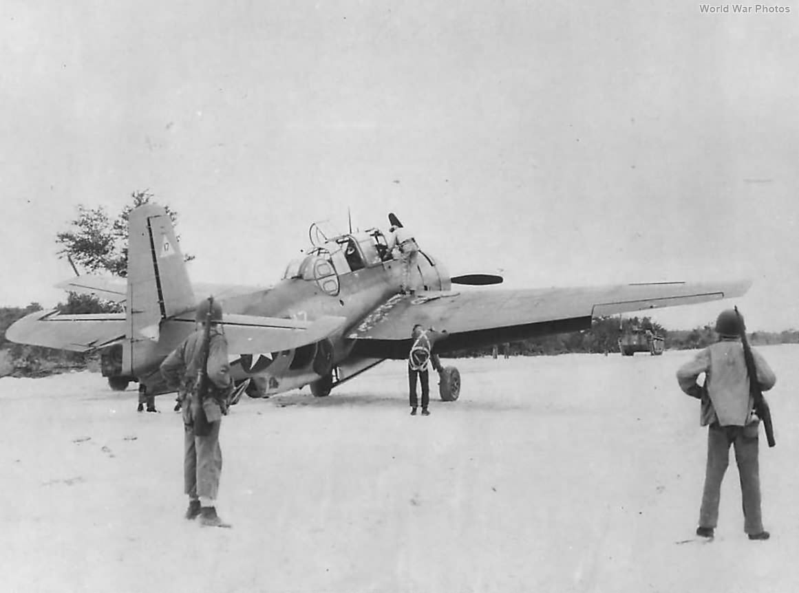 First Avenger lands at Aslito Field during Battle of Saipan