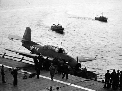 TBF-1 code T-5 USS Charger 16 March 1943