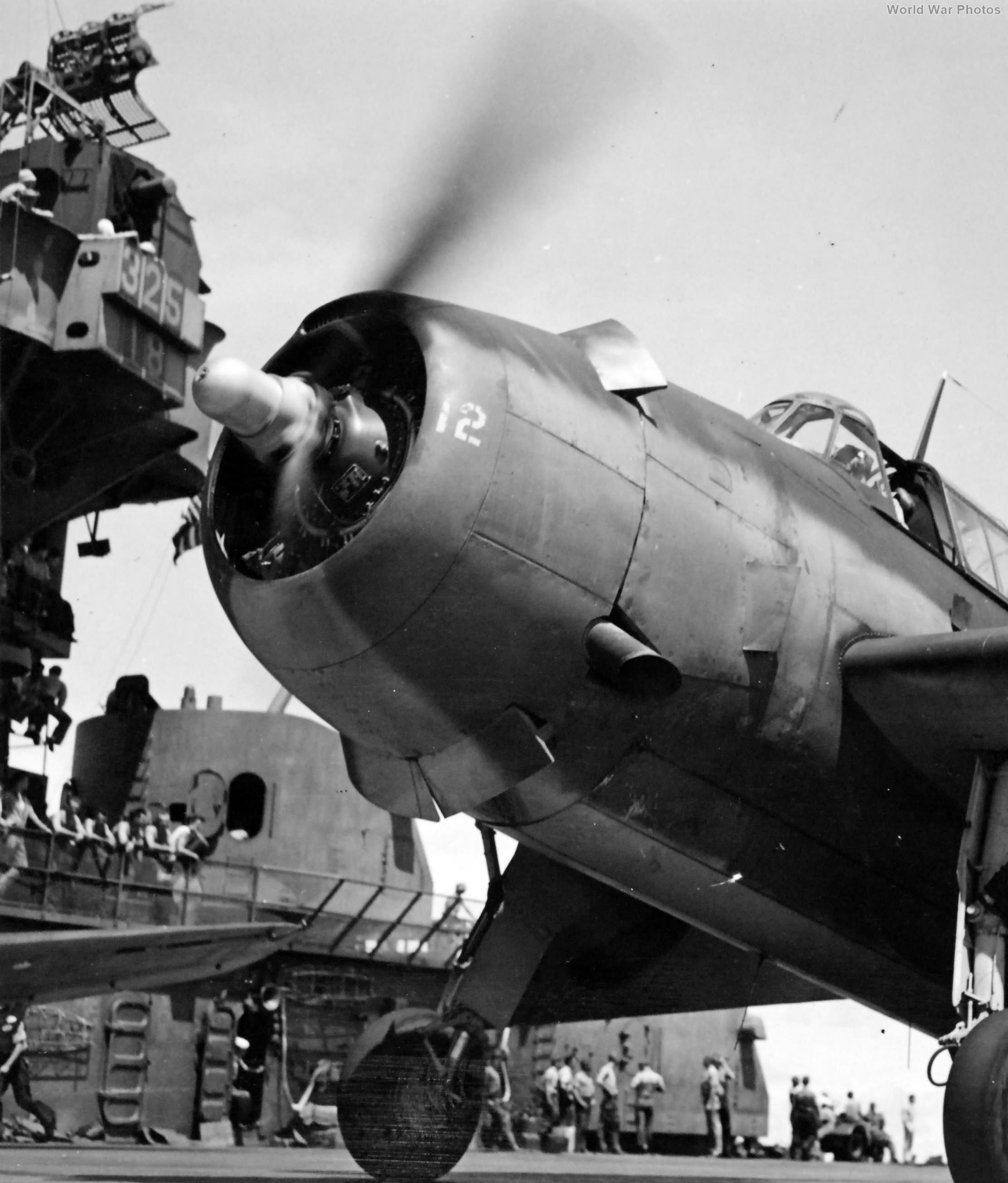 TBF-1 „12” aboard USS Saratoga 31 October 1943