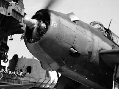 TBF-1 „12” aboard USS Saratoga 31 October 1943