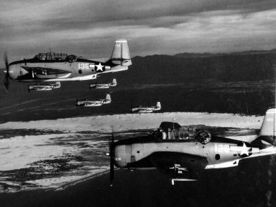 TBM-3 from USS Essex Saigon area 12 January 1945 3