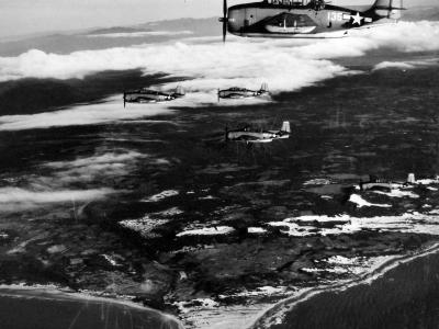 TBM-3 from USS Essex Saigon area 12 January 1945 5