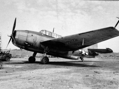 TBM-3 of VMTB-242 on Iwo Jima Motoyama 2