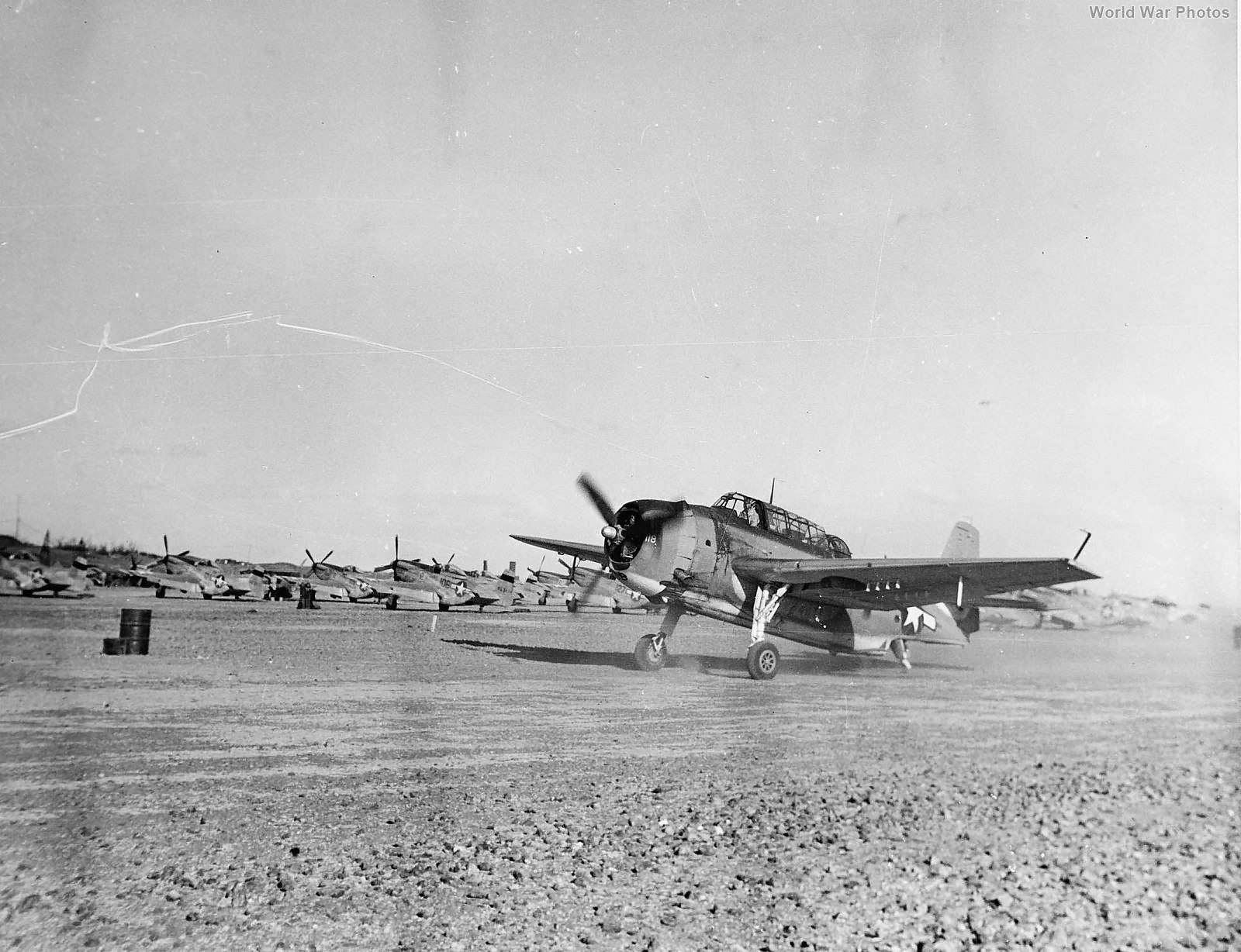 TBM-3 of VMTB-242 on Iwo Jima Motoyama 3