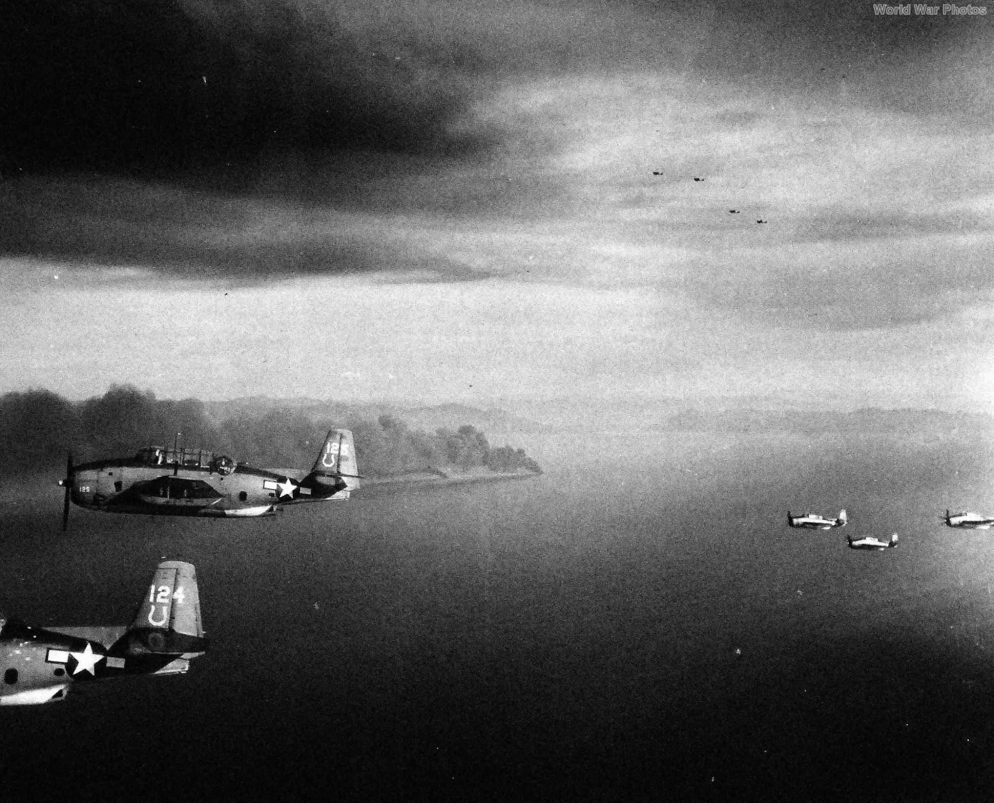 TBMs from USS Hancock CV-19 12 January 1945
