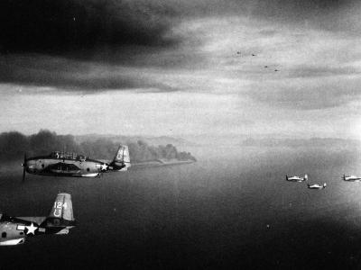 TBMs from USS Hancock CV-19 12 January 1945