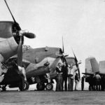 TBF-1 Avenger on board USS Santee 25 September 1942