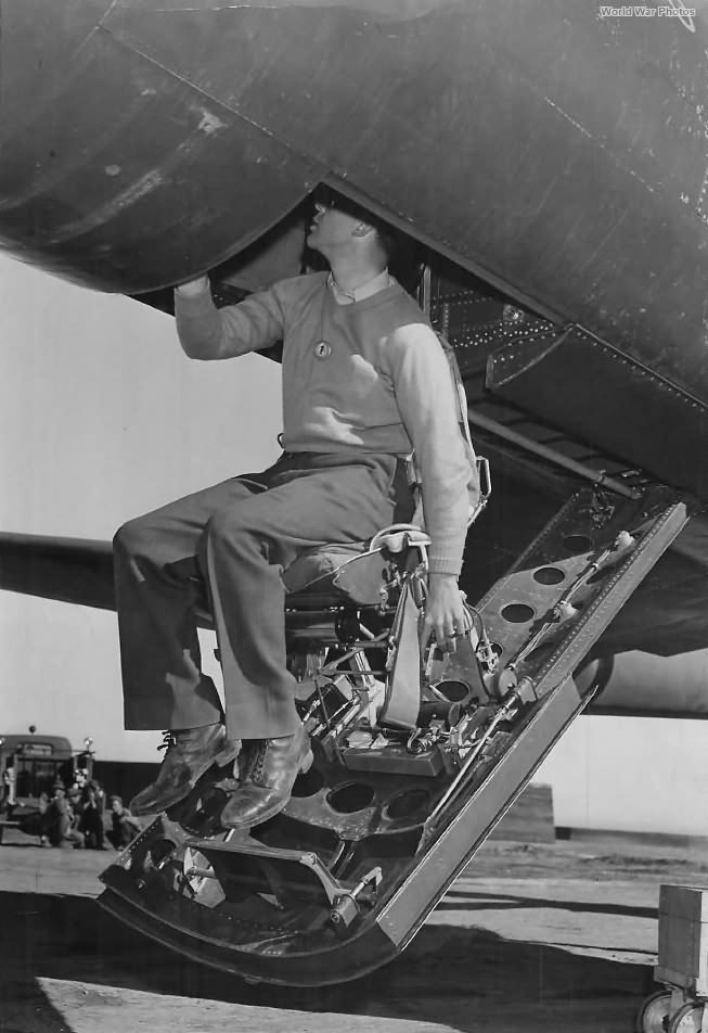 Pilot seat developed for XP-54 Swoosh Goose prototype
