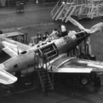 First XP-75 Eagle assembly 1943