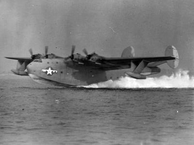 Cargo flying boat Martin XPB2M-1R Mars named „Old Lady” take off
