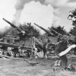 991st Field Artillery Batt troops manning M12s at Bildchen ’44