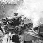 M12 in action Aachen 1944