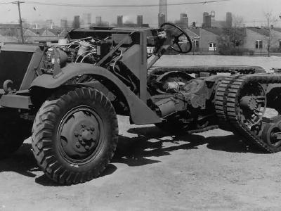 M3 Half track White factory chassis side profile