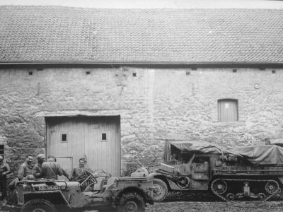 M3 halftrack and Jeep