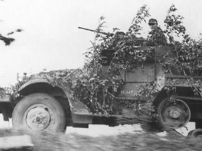 German M3 halftrack Gepanzerter Mannschaftstransportwagen M3 401(a), Normandy 1944