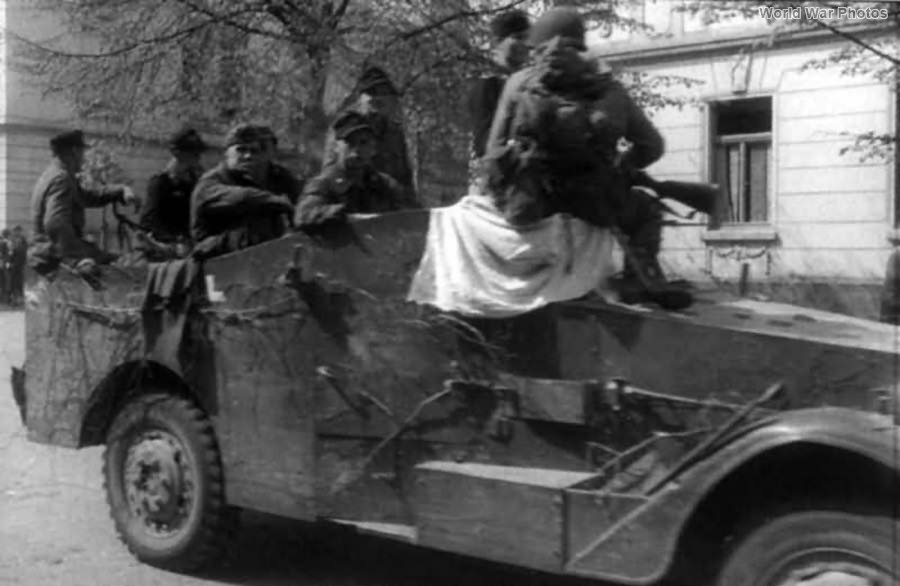 German M3 Scout surrender at Iserlohn 1945 4