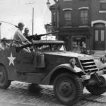 Soldiers in M3A1 in Downtown Philadelphia