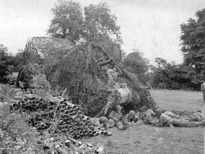 Camouflaged M7 Normandy, 1944