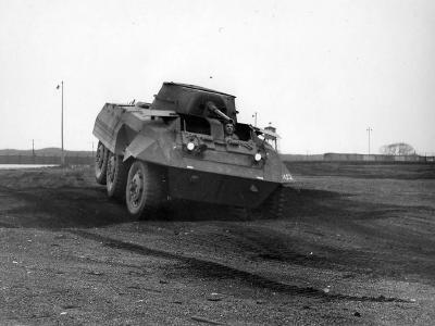M8 Armored Car in field trials