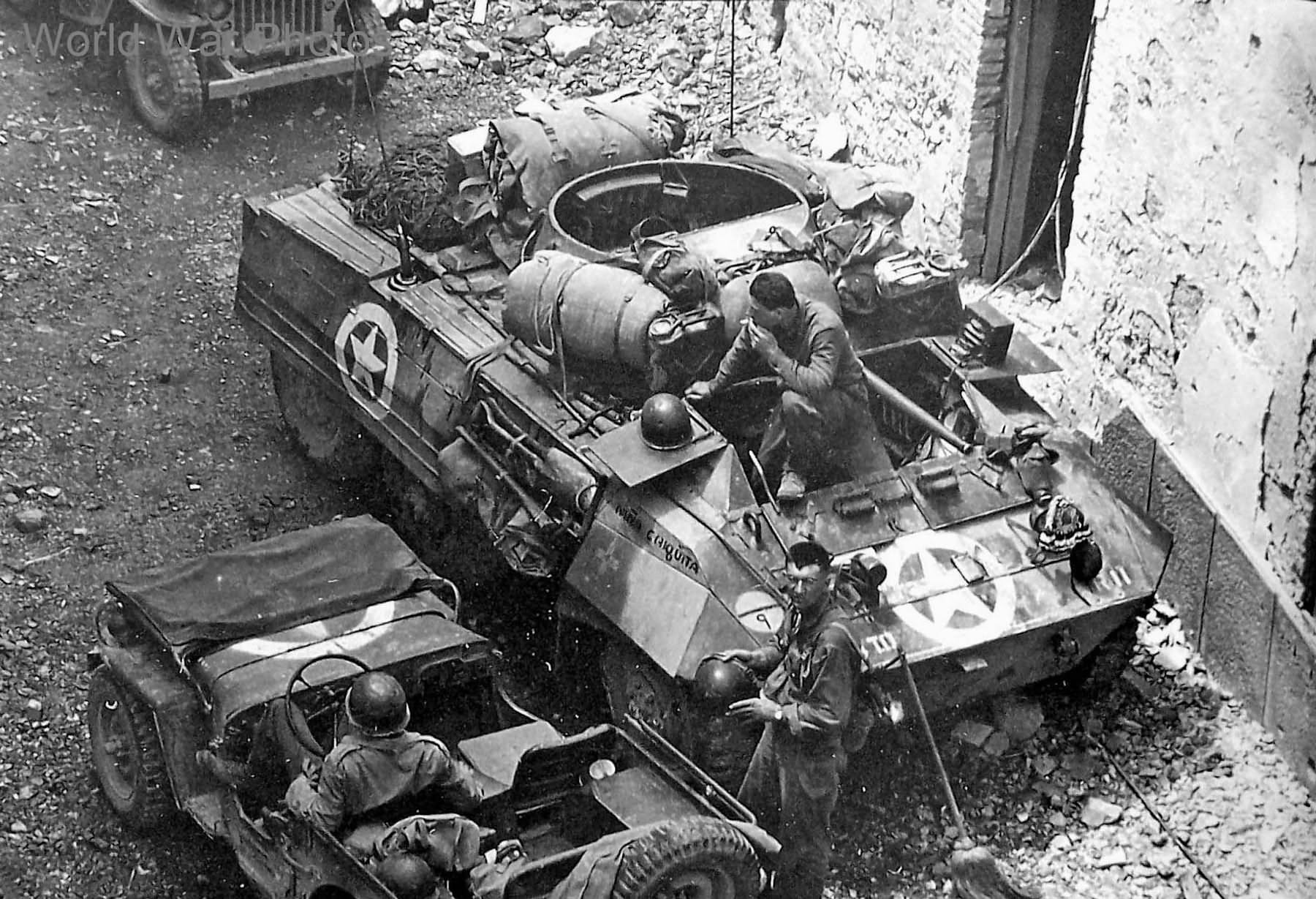 M8 at Gaeta Italy 1944