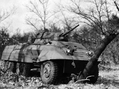 M8 Greyhound Armored Car in field trials 3