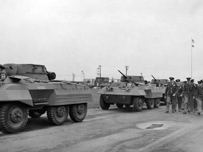 M8 Greyhound Armored Car in field trials 4