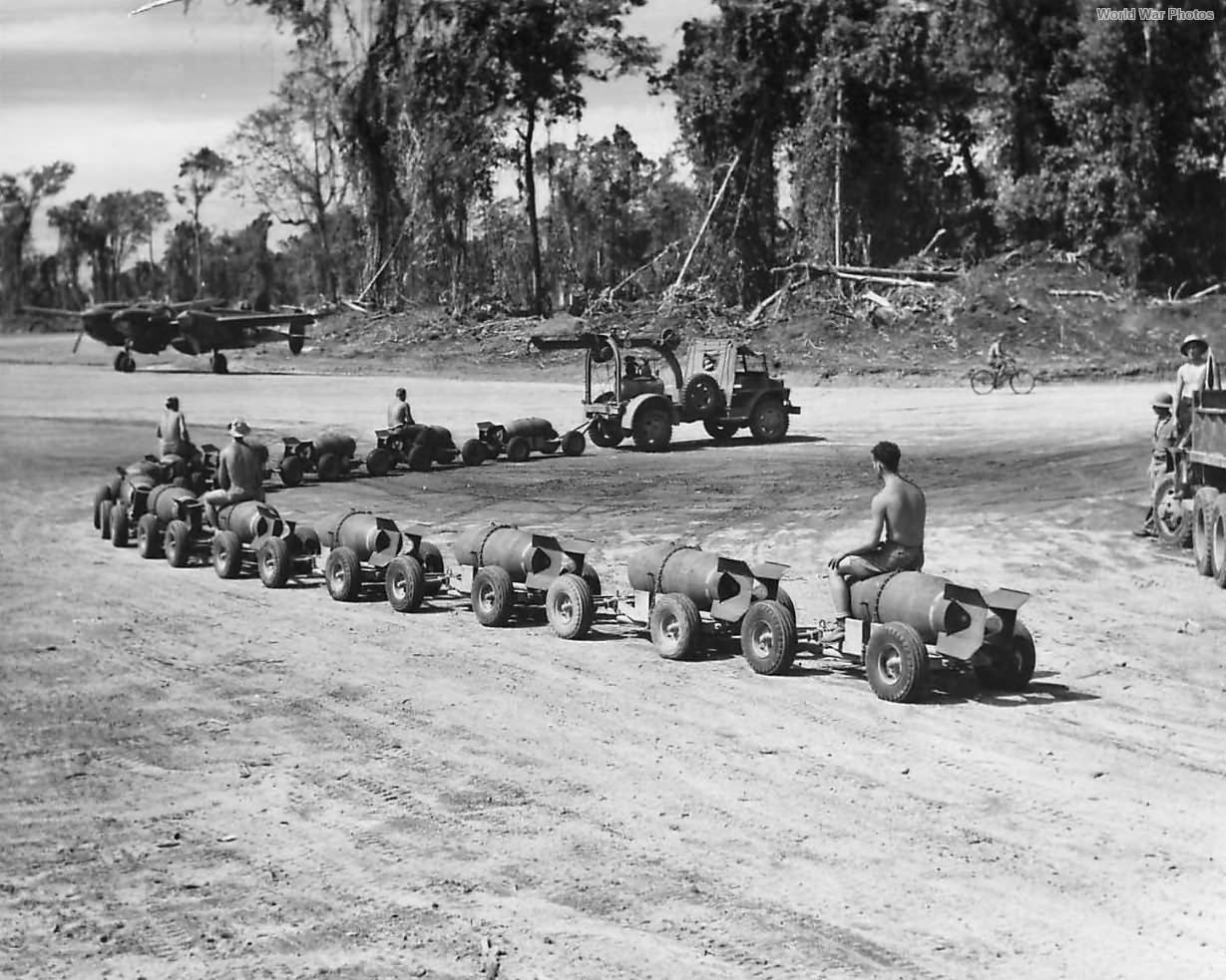 Ford GTB Bomb Service Truck hauls 2,000Lb Bombs on Bougainville
