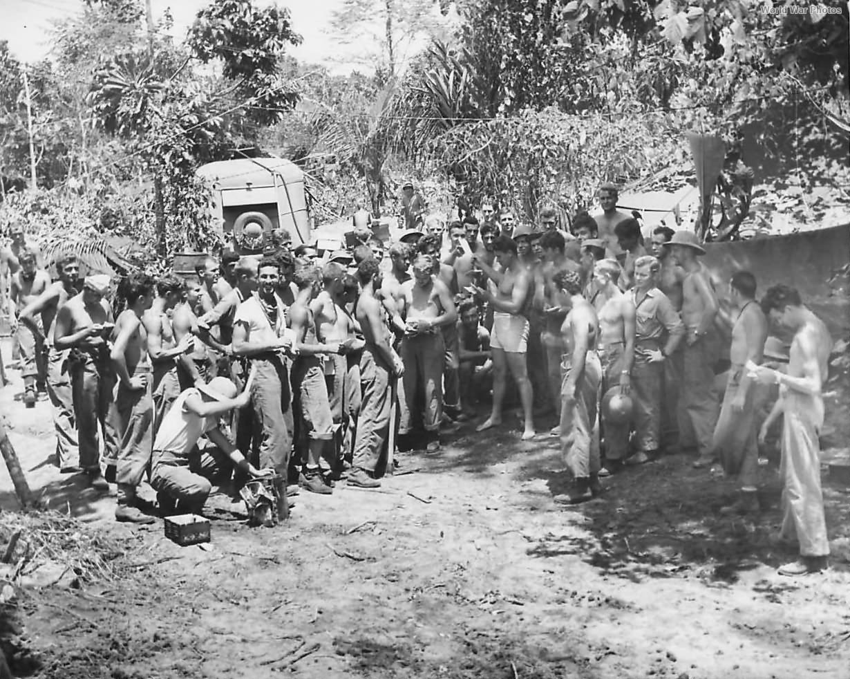 Mail Call for Marines of Aviation Ground Unit on Bougainville