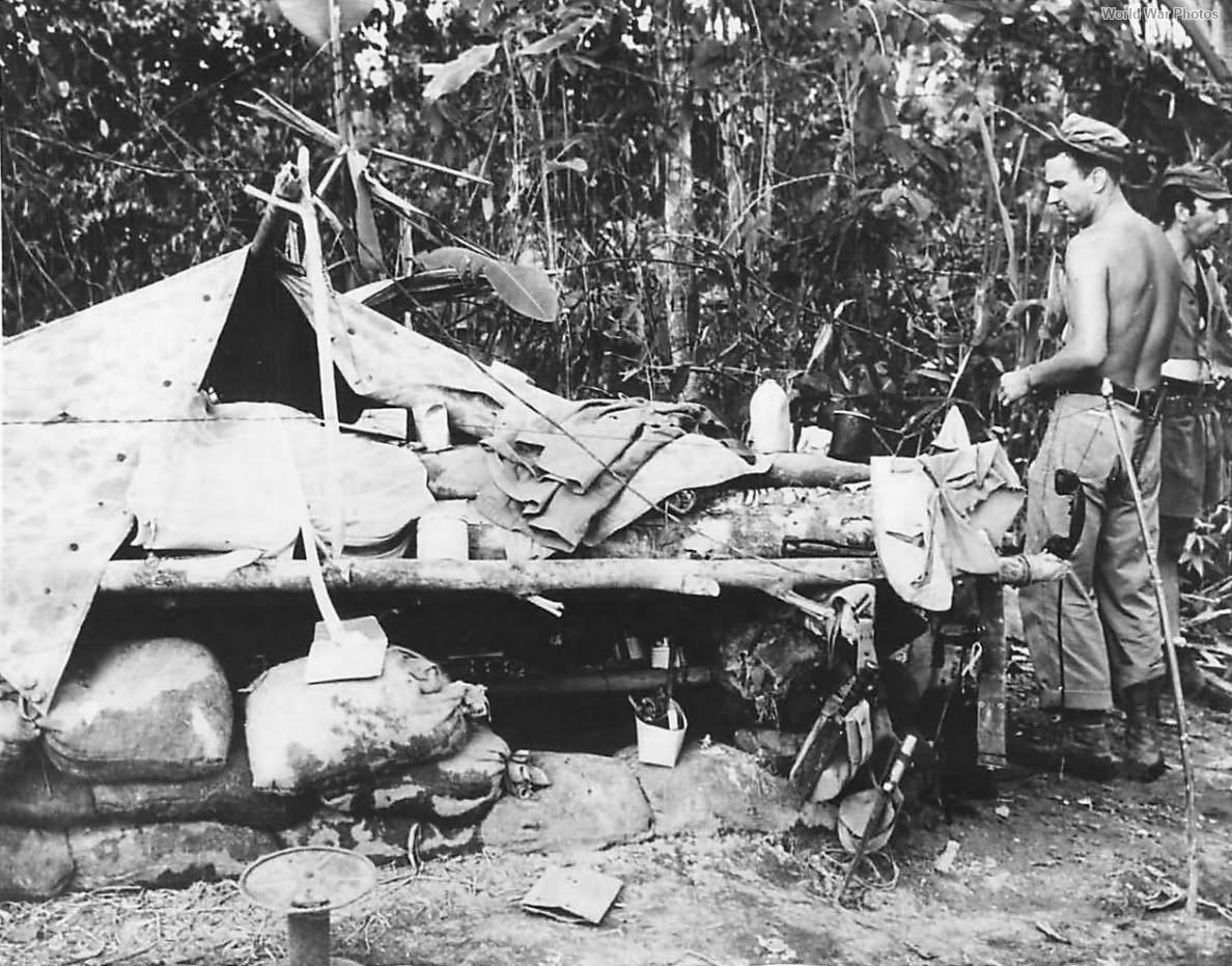 Marines at Front Line Command Post on Bougainville