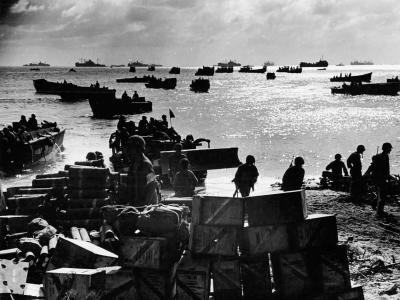 Invasion Armada Brings Soldier and Supplies to Eniwetok