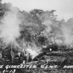 105 mm howitzer in action