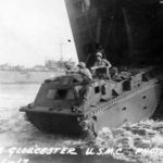 Amtrac amphibious tractor unloaded