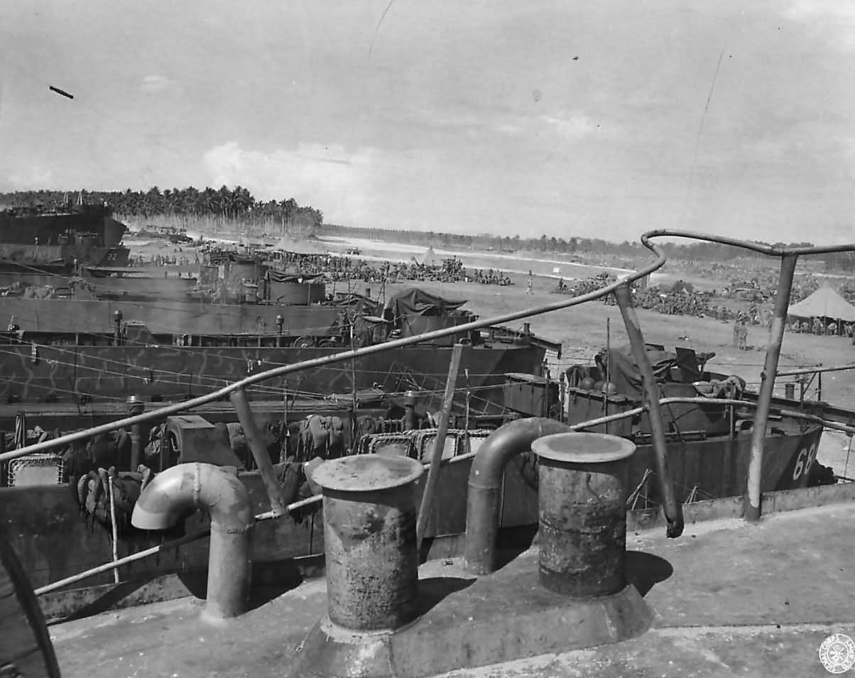 LST, LCT, and LSI’s land US 145th Infantry Troops on Guadalcanal 1943