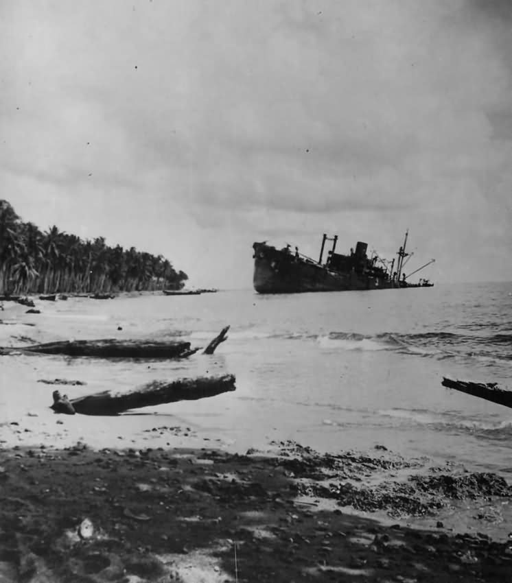 Wreckage Of Japanese Ship Kinugawa Maru Off Guadalcanal