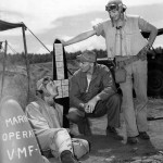 Marines of VMF 221 by Scoreboard on Guadalcanal