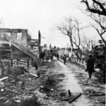 Marines in destroyed town