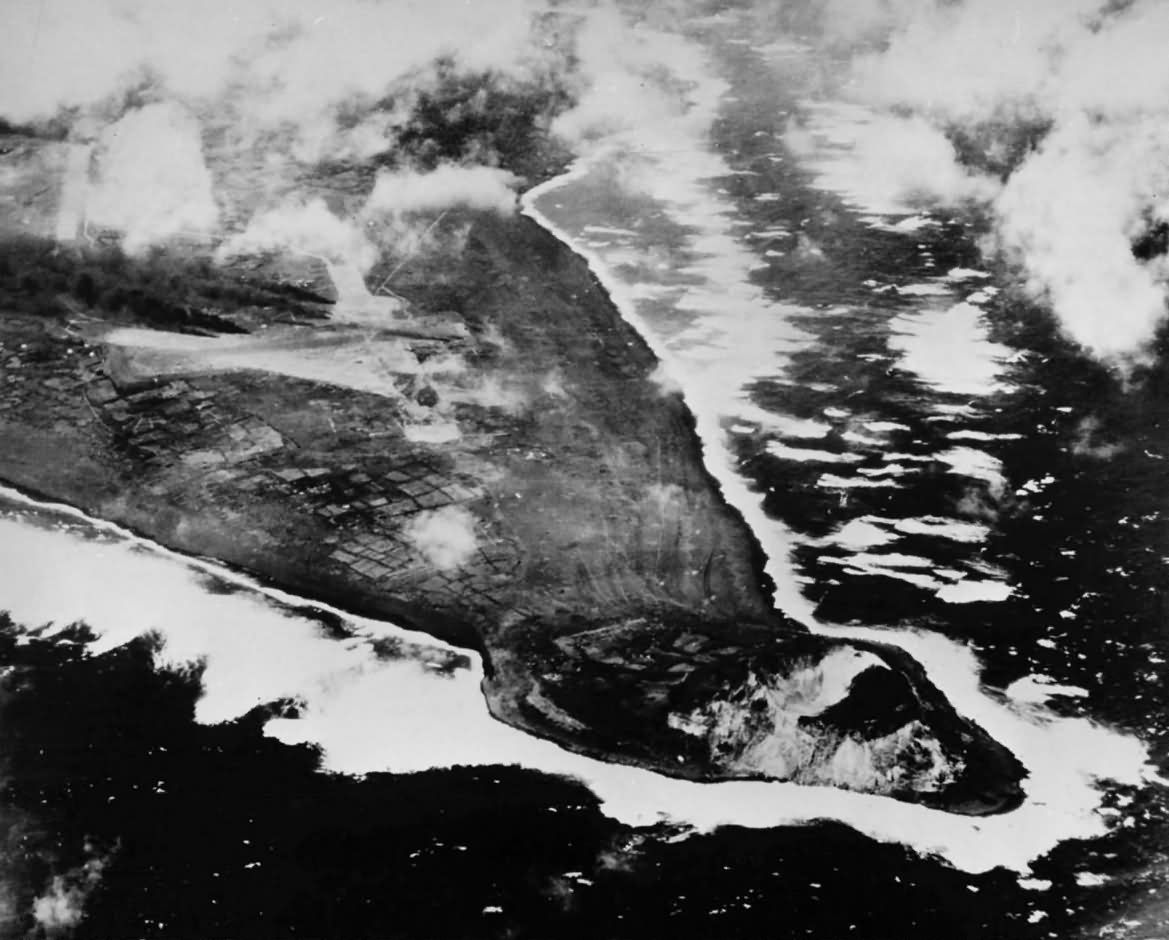 Aerial View of Southwest Tip of Iwo Jima