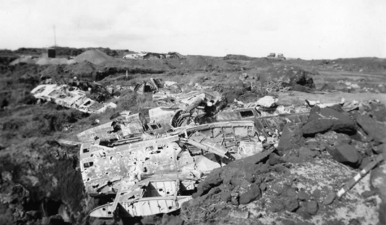 Iwo Jima Destroyed A6m Zero