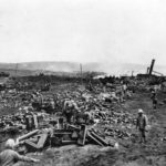 Iwo Jima empty artillery and mortar shell casings
