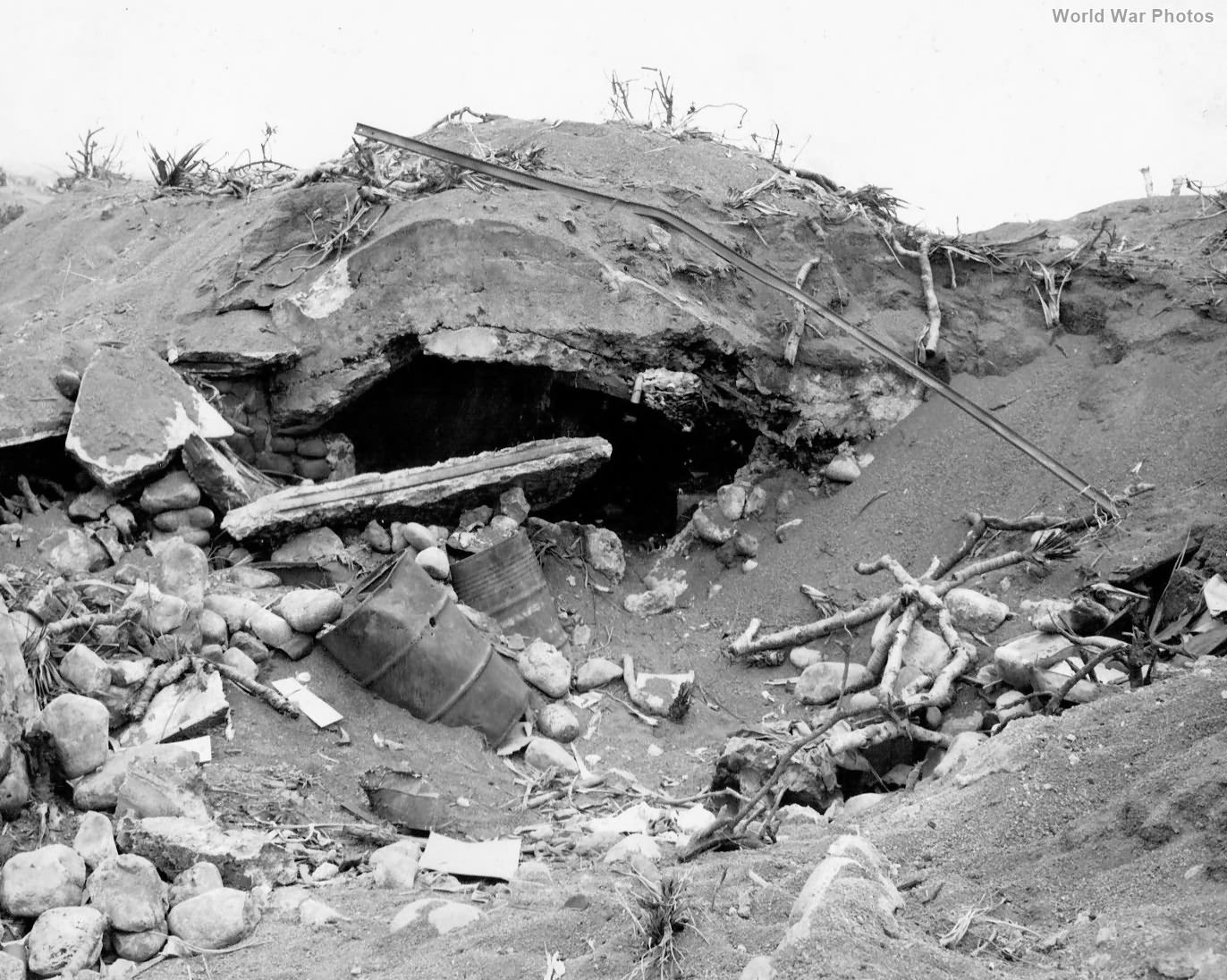KO Japanese AT gun installation Iwo Jima