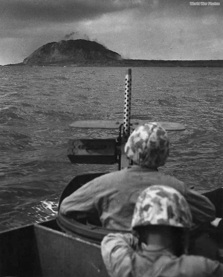 Marines in LCVP Headed for Beach of Iwo Jima
