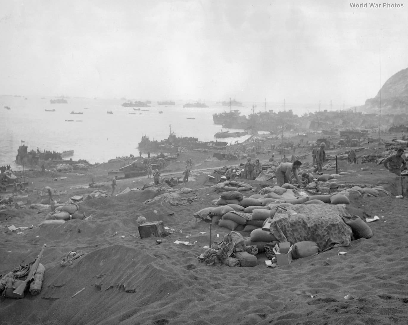 Materials on Green Beach D-Day +5 Iwo Jima