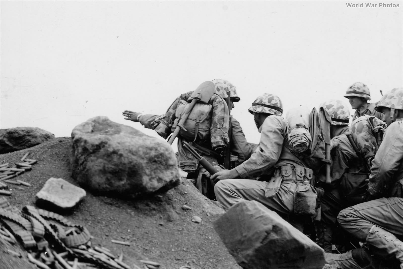 Platoon Commander in 2/9 Marines in action Iwo Jima 26 February 1945