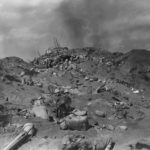 4th Division Marines by Fallen Comrades on Iwo Jima