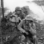 4th Marine Division Commo Team on Iwo Jima 4 March 1945