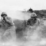 4th Marine Division forward observer and flame thrower operator