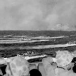 5th Marine Division’s third and fourth waves of LCVP landing craft and LVT
