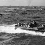First Wave of the 4th Marine Division in LVT Iwo Jima 19 February 1945