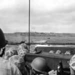 Group of 4th Division Marines in an LCVP