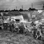 USS LST-807 and LCI(L)-201 Iwo Jima